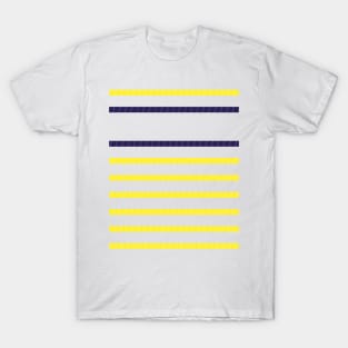 Scotland White Yellow Navy Thin Hooped Away Jersey 1990 T-Shirt